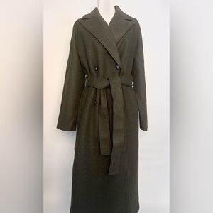 Loose Overcoat Olive Limited Edition Influencer Designed Clothing Collection